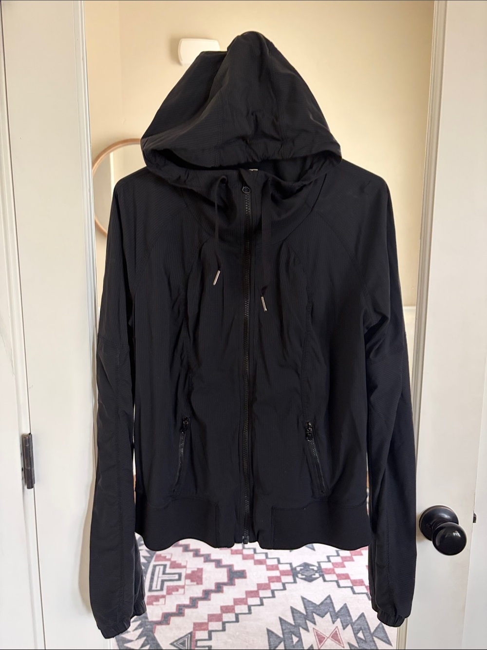 lululemon athletica Black Hooded Zip-Up Jacket